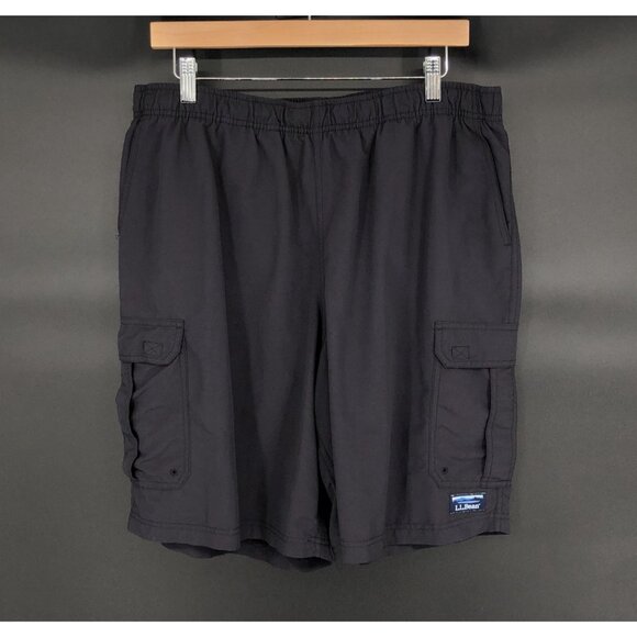 L.L. Bean Other - L.L. Bean Men's Cargo Supplex Sport Shorts 10" XL Black Outdoor Swimming Hiking